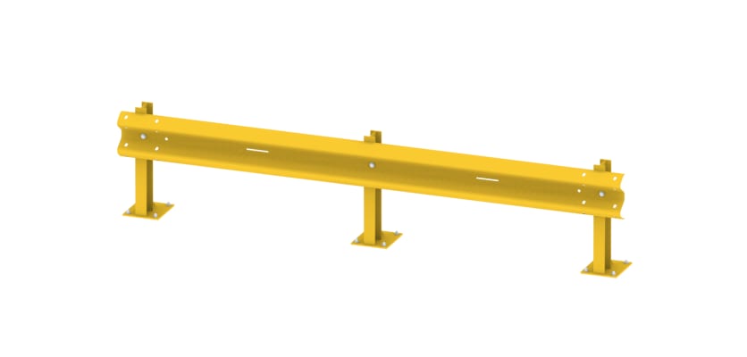 Yellow Single Beam With RSJ Bolt Down Posts