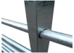 Close up of the vertical box bracing that adds strength to the gate