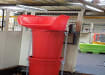 20" rubbish chute installed