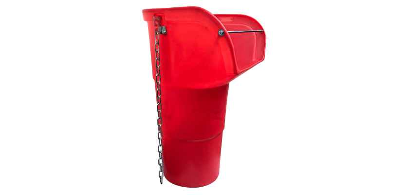 20" rubbish chute side hopper for efficient waste disposal
