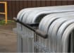 Handle of Crowd Control Barrier Trolley With Castor Wheels