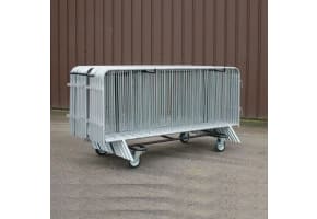Crowd Control Barrier Trolley With Castor Wheels