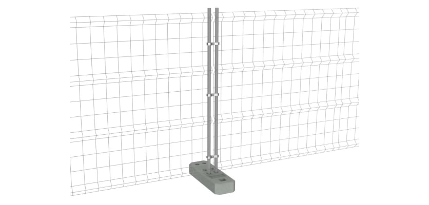 100 panel mobile fencing kit with feet and standard couplers