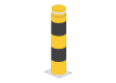 Yellow and Black bollard 1.6m high