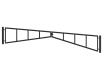9.0m Double Leaf Swing Car Park Barrier