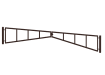 Double Leaf Swing Car Park Barrier - 9.0m Length