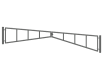0m Swing Barrier for parking lot access management