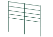 A Green 1.2m high x 2.0m wide EnviroRail Estate Railing Bay