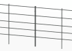 A Row of 1.2m x 2.0m EnviroRail Estate Railings - Grey Powder Coated Finish