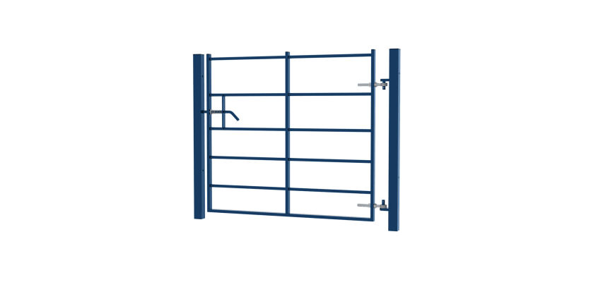 A Blue EnviroRail single leaf estate railing gate kit 1.2m