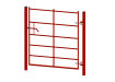 1.2 metre high by 1.2 metre wide Single Leaf EnviroRail Estate Railing Gate with Red powder coated finish