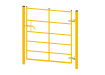 1.2 metre high by 1.2 metre wide Single Leaf EnviroRail Estate Railing Gate with Yellow powder coated finish