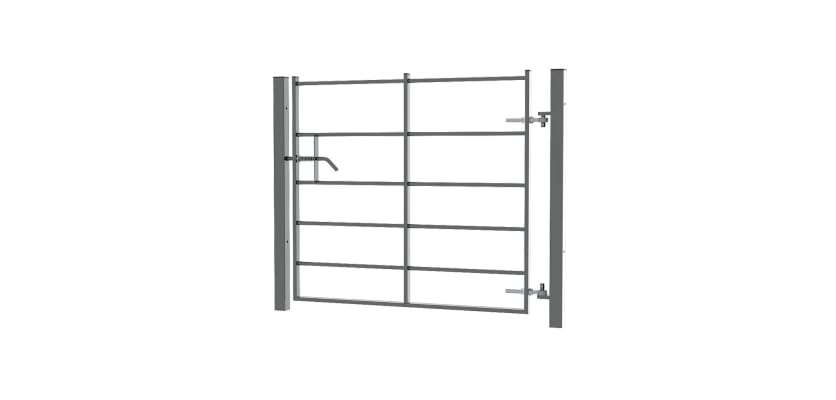 A Grey EnviroRail single leaf estate railing gate kit 1.2m