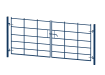 1.2 metre high by 3.0 metre wide Double Leaf EnviroRail Estate Railing gate with Blue powder coating finish