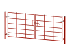 1.2 metre high by 3.0 metre wide Double Leaf EnviroRail Estate Railing gate with Red powder coating finish