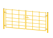 1.2 metre high by 3.0 metre wide Double Leaf EnviroRail Estate Railing gate with Yellow powder coating finish