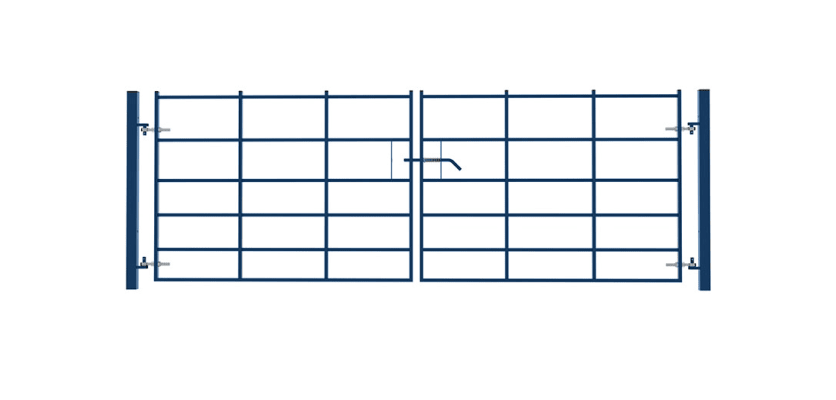 Double leaf EnviroRail estate railing gate kit - Blue
