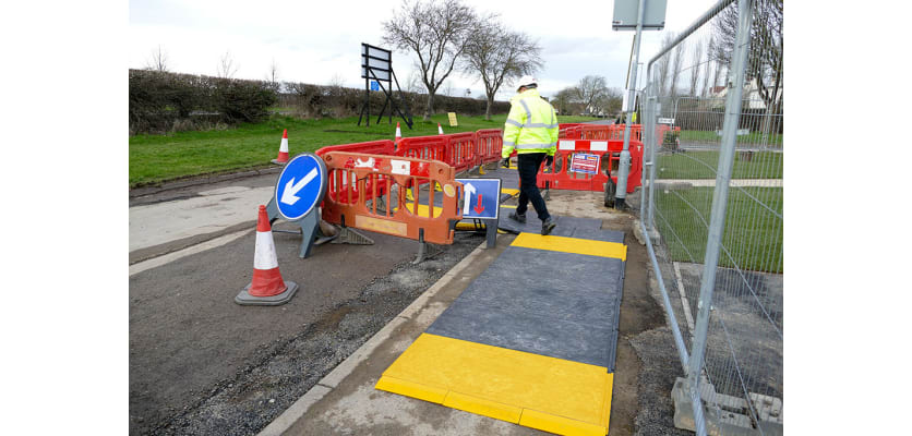 FastCover PLUS interlocking ground protection panels