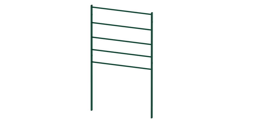 1.2m High x 1.0m Wide EnviroRail Estate Railing - Green