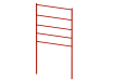 1.2m High x 1.0m Wide EnviroRail Estate Railing - Red