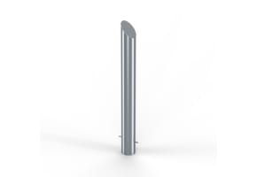 900mm High Stainless Steel Bollard with Mitre Top