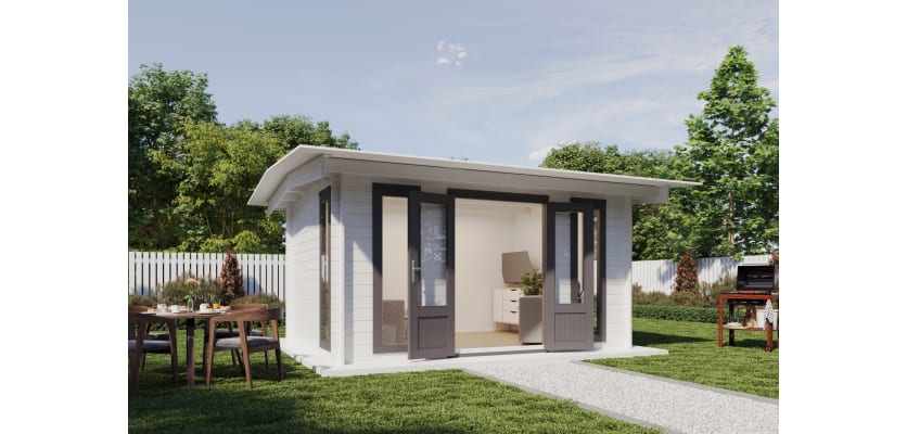 Inside 4m x 3m Dickens Timber Summer House