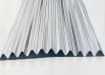 14/3 corrugated metal sheets have 14 roll forms at 3" intervals