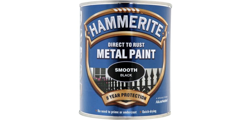A tin of Hammerite paint 