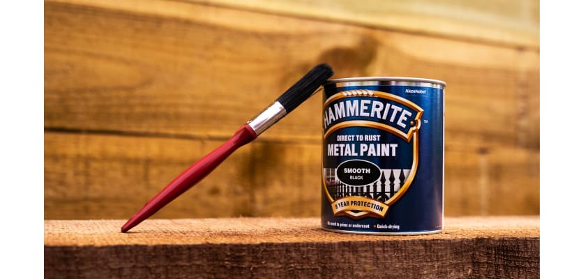 Hammerite Metal Paint - Smooth Black - 750ml