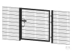 ProFence® SR1 (A1) LPS 1175 868 Mesh Single Gate Leaf Kit