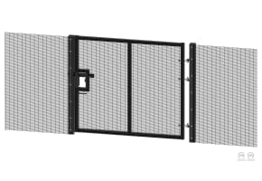 1.8m x 1.2m Wide ProFence® SR1 (A1) LPS 1175 358 Mesh Pedestrian Gate Kit