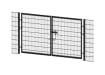 2.0m x 8.0m Wide ProFence SR1 Rated 868 Mesh Double Leaf Security Gate