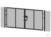 1.8m x 6.0m Wide ProFence SR1 Rated 358 Mesh Double Leaf Security Gate