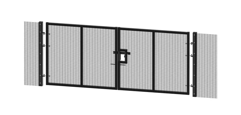 2.0m x 9.0m Wide ProFence SR1 Rated 358 Mesh Double Leaf Security Gate