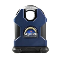 Squire SS50CS Stronghold 50mm Solid Steel Padlock - Close Shackle, CEN Grade 4 Security