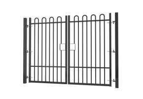 2.4m High x 5.0m Wide EnviroRail® Bow Top Double Leaf Gate Kit 