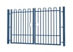 2.4m high x 5.0m Wide EnviroRail® Bow Top Double Leaf Gate – Blue