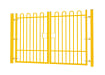 2.4m high x 4.0m Wide EnviroRail® Bow Top Double Leaf Gate – Yellow