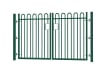 1.8m high x 5.0m Wide EnviroRail® Bow Top Double Leaf Gate – Green