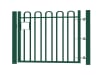 1.5m high x 1.2m Wide EnviroRail® Bow Top Single Leaf Gate – Green