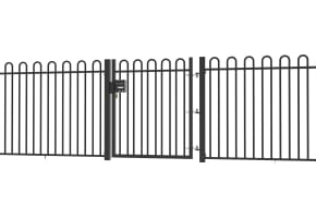 1.8m High x 1.2m Wide EnviroRail® Bow Top Single Leaf Gate Kit
