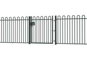 1.8m High x 3.0m Wide EnviroRail® Bow Top Single Leaf Gate Kit
