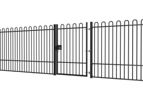 2.4m High x 1.0m Wide EnviroRail® Bow Top Single Leaf Gate Kit