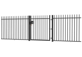 1.5m High x 2.5m Wide EnviroRail® Vertical Bar Single Leaf Gate Kit