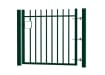 1.5m High x 3.0m Wide EnviroRail® Vertical Bar Single Leaf Gate Kit in Green
