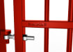 1.5m High x 3.0m Wide EnviroRail® Vertical Bar Single Leaf Gate Kit in Red