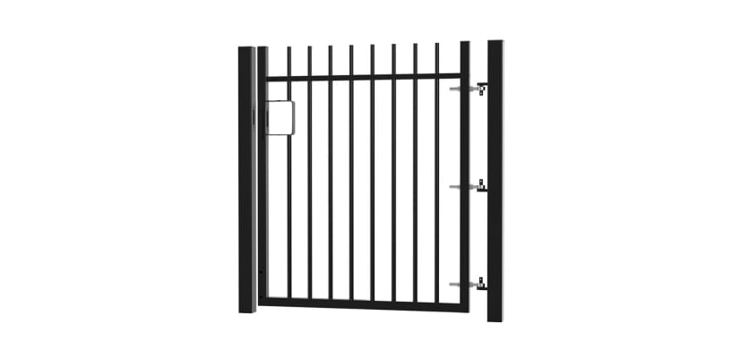 1.8m High x 1.0m Wide EnviroRail® Vertical Bar Single Leaf Gate Kit