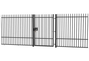 2.4m High x 1.5m Wide EnviroRail® Vertical Bar Single Leaf Gate Kit