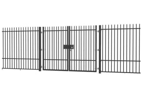 2.4m High x 6.0m Wide EnviroRail® Vertical Bar Double Leaf Gate Kit