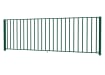 EnviroRail® Flat Top Railing Bay in Green angled slightly 